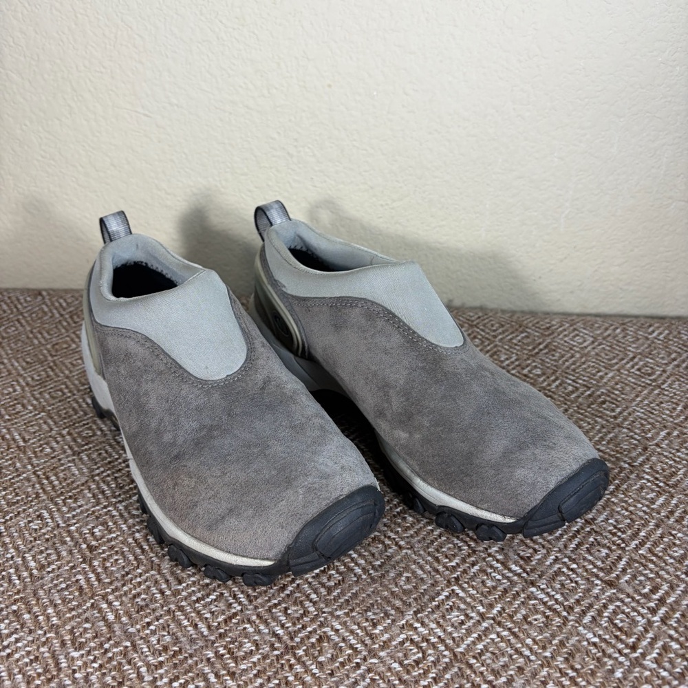 Merrell Womens Gray Suede Size 8 Slip On Shoes Outdoor Hiking Casual Gorpcore